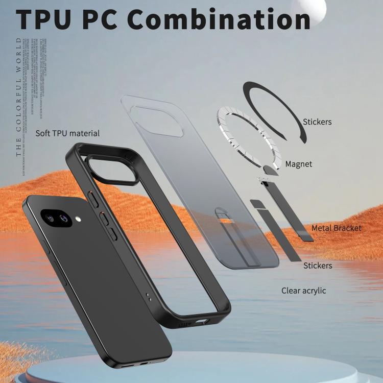 Star Shine Series TPU + PC MagSafe Phone Case with Fold Holder, For Google Pixel 10a