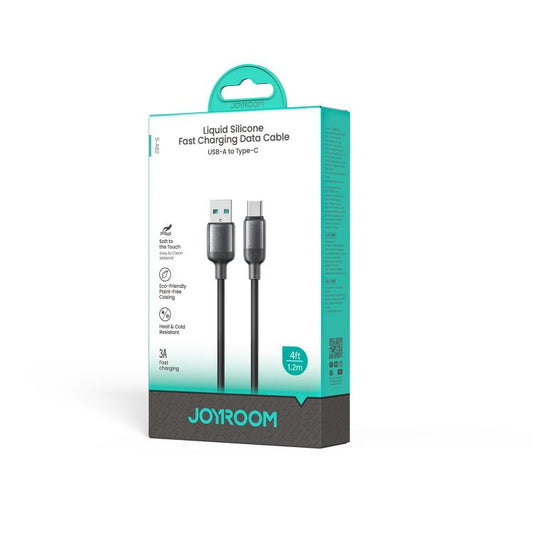 كابل بيانات وشحن سريع من سلسلة JOYROOM S-A62 Lively بقدرة 3 أمبير، من نوع USB-A إلى USB-C / Type-C، طوله 1.2 متر.