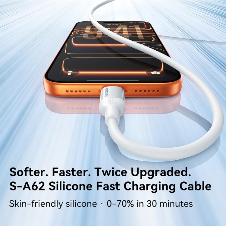 JOYROOM S-A62 Lively Series 60W USB-C / Type-C to USB-C / Type-C Fast Charging Data Cable, Length: 1.2m, USB-C / Type-C to USB-C / Type-C
