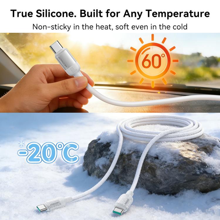 JOYROOM S-A62 Lively Series 60W USB-C / Type-C to USB-C / Type-C Fast Charging Data Cable, Length: 1.2m, USB-C / Type-C to USB-C / Type-C