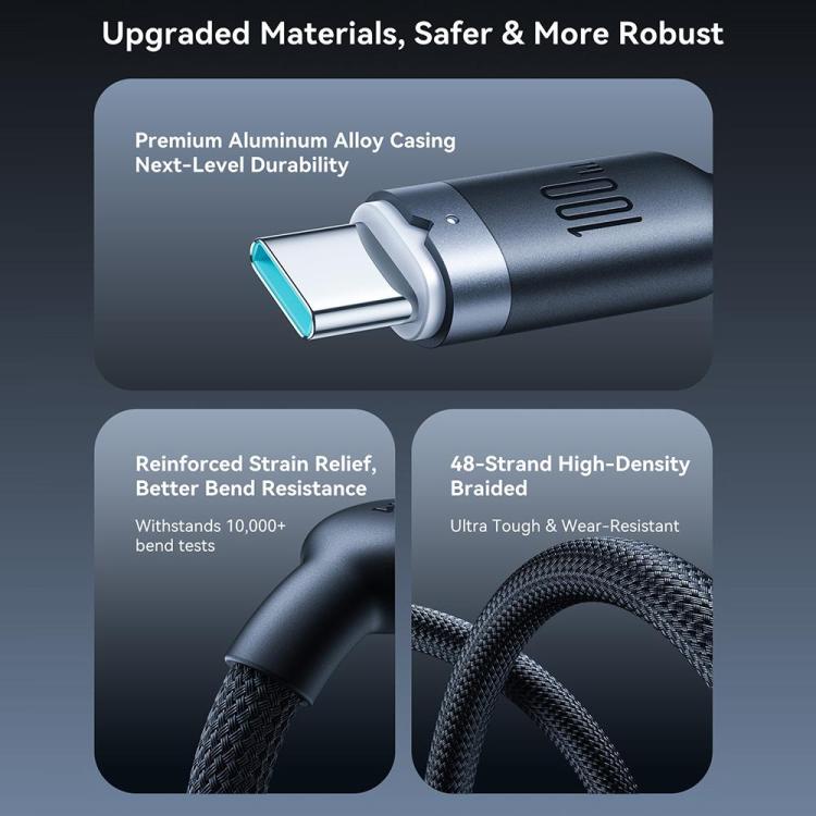 JOYROOM S-A63 StarWay Series 1.2m 66W USB-A to Type-C Auto Power-Off Fast Charging Data Cable, USB-A to Type-C