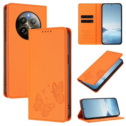 Strong Magnetic Dual Butterfly RFID Vegan Leather Phone Case, For Realme GT7 Pro / GT7 Pro Racing, For Realme C63 5G, For Realme 13 5G / 12 5G / 12x / 12x India, For Realme 13+, For Realme 13 4G / 12 4G / 12+ / Narzo 70 / P1                            ...