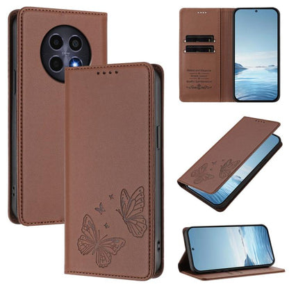Strong Magnetic Dual Butterfly RFID Vegan Leather Phone Case, For Realme GT7 Pro / GT7 Pro Racing, For Realme C63 5G, For Realme 13 5G / 12 5G / 12x / 12x India, For Realme 13+, For Realme 13 4G / 12 4G / 12+ / Narzo 70 / P1                            ...