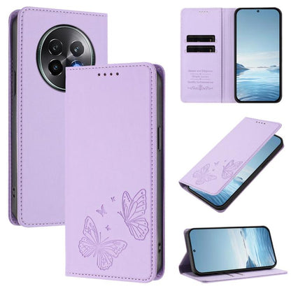 Strong Magnetic Dual Butterfly RFID Vegan Leather Phone Case, For Realme GT7 Pro / GT7 Pro Racing, For Realme C63 5G, For Realme 13 5G / 12 5G / 12x / 12x India, For Realme 13+, For Realme 13 4G / 12 4G / 12+ / Narzo 70 / P1                            ...