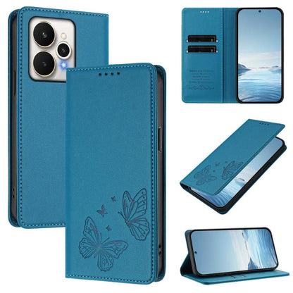 Strong Magnetic Dual Butterfly RFID Vegan Leather Phone Case, For Realme C71 India / Note 70 / Narzo 7T 4G, For Realme C85 Pro 4G, For Realme P4 Pro 5G, For Realme P4 5G, For Realme 15T 5G, For Realme C63 4G / C61 / C61 India / Note 60                 ...