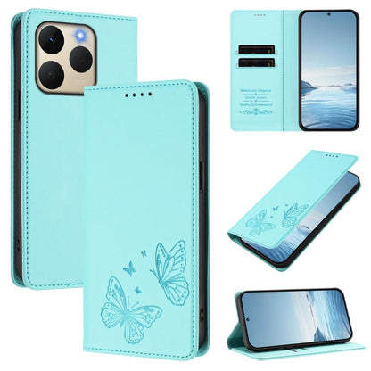 Strong Magnetic Dual Butterfly RFID Vegan Leather Phone Case, For Realme C71 India / Note 70 / Narzo 7T 4G, For Realme C85 Pro 4G, For Realme P4 Pro 5G, For Realme P4 5G, For Realme 15T 5G, For Realme C63 4G / C61 / C61 India / Note 60                 ...