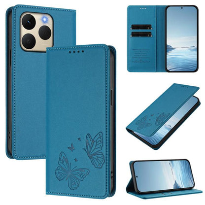 Strong Magnetic Dual Butterfly RFID Vegan Leather Phone Case, For Realme C71 India / Note 70 / Narzo 7T 4G, For Realme C85 Pro 4G, For Realme P4 Pro 5G, For Realme P4 5G, For Realme 15T 5G, For Realme C63 4G / C61 / C61 India / Note 60                 ...