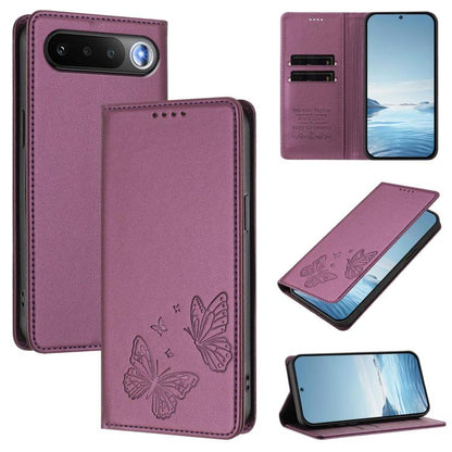 Strong Magnetic Dual Butterfly RFID Vegan Leather Phone Case, For Realme 16T 5G, For Realme C85 5G / C83 5G / 15x 5G India, For Realme P4 Power 5G, For Realme Note 80 4G, For Realme 16 5G, For Realme 16 Pro+ 5G, For Realme 16 Pro 5G                    ...