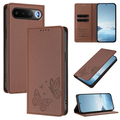 Strong Magnetic Dual Butterfly RFID Vegan Leather Phone Case, For Realme 16T 5G, For Realme C85 5G / C83 5G / 15x 5G India, For Realme P4 Power 5G, For Realme Note 80 4G, For Realme 16 5G, For Realme 16 Pro+ 5G, For Realme 16 Pro 5G                    ...