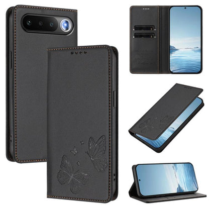 Strong Magnetic Dual Butterfly RFID Vegan Leather Phone Case, For Realme 16T 5G, For Realme C85 5G / C83 5G / 15x 5G India, For Realme P4 Power 5G, For Realme Note 80 4G, For Realme 16 5G, For Realme 16 Pro+ 5G, For Realme 16 Pro 5G                    ...