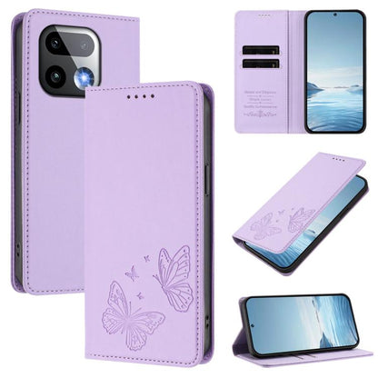 Strong Magnetic Dual Butterfly RFID Vegan Leather Phone Case, For Realme 16T 5G, For Realme C85 5G / C83 5G / 15x 5G India, For Realme P4 Power 5G, For Realme Note 80 4G, For Realme 16 5G, For Realme 16 Pro+ 5G, For Realme 16 Pro 5G                    ...