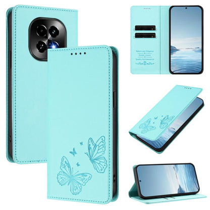Strong Magnetic Dual Butterfly RFID Vegan Leather Phone Case, For Realme GT7 Pro / GT7 Pro Racing, For Realme C63 5G, For Realme 13 5G / 12 5G / 12x / 12x India, For Realme 13+, For Realme 13 4G / 12 4G / 12+ / Narzo 70 / P1                            ...