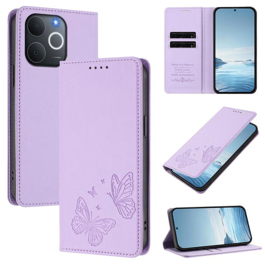 Strong Magnetic Dual Butterfly RFID Vegan Leather Phone Case, For Realme C71 India / Note 70 / Narzo 7T 4G, For Realme C85 Pro 4G, For Realme P4 Pro 5G, For Realme P4 5G, For Realme 15T 5G, For Realme C63 4G / C61 / C61 India / Note 60                 ...