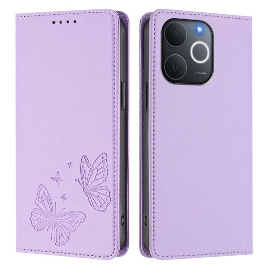 Strong Magnetic Dual Butterfly RFID Vegan Leather Phone Case, For Realme C71 India / Note 70 / Narzo 7T 4G, For Realme C85 Pro 4G, For Realme P4 Pro 5G, For Realme P4 5G, For Realme 15T 5G, For Realme C63 4G / C61 / C61 India / Note 60                 ...