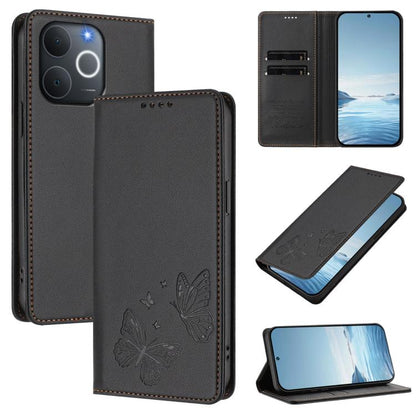 Strong Magnetic Dual Butterfly RFID Vegan Leather Phone Case, For Realme C71 India / Note 70 / Narzo 7T 4G, For Realme C85 Pro 4G, For Realme P4 Pro 5G, For Realme P4 5G, For Realme 15T 5G, For Realme C63 4G / C61 / C61 India / Note 60                 ...