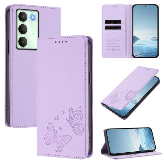 Strong Magnetic Dual Butterfly RFID Vegan Leather Phone Case, For Realme C75 5G / V70 / 14x Global, For Realme 14 Pro 5G India / Narzo 80 Pro, For Realme C75 4G / Narzo 80x / 14x India, For Realme Narzo 80x, For Realme 14 / 14T 5G / P3 5G              ...