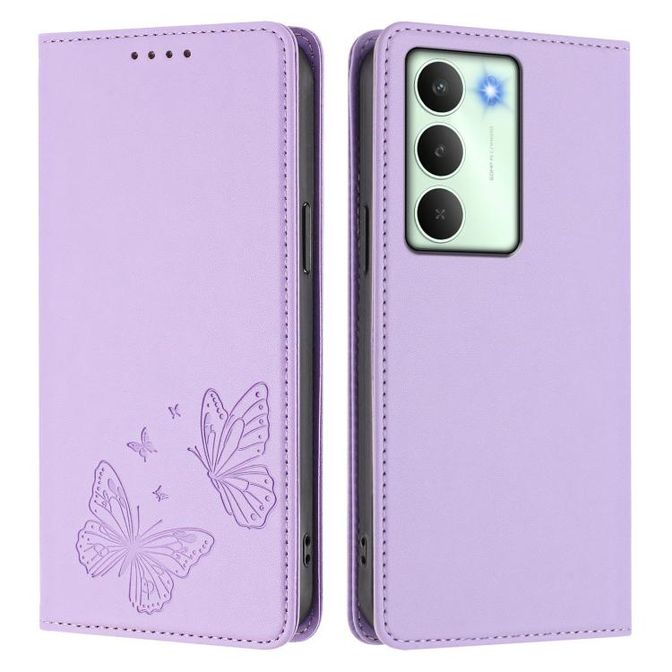 Strong Magnetic Dual Butterfly RFID Vegan Leather Phone Case, For Realme C75 5G / V70 / 14x Global, For Realme 14 Pro 5G India / Narzo 80 Pro, For Realme C75 4G / Narzo 80x / 14x India, For Realme Narzo 80x, For Realme 14 / 14T 5G / P3 5G              ...
