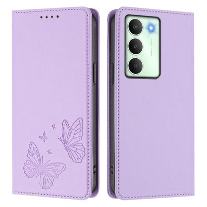 Strong Magnetic Dual Butterfly RFID Vegan Leather Phone Case, For Realme C75 5G / V70 / 14x Global, For Realme 14 Pro 5G India / Narzo 80 Pro, For Realme C75 4G / Narzo 80x / 14x India, For Realme Narzo 80x, For Realme 14 / 14T 5G / P3 5G              ...