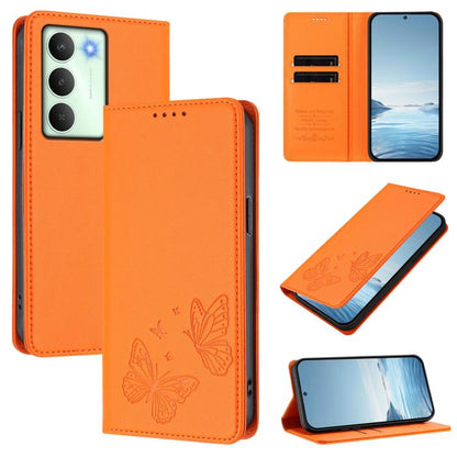 Strong Magnetic Dual Butterfly RFID Vegan Leather Phone Case, For Realme C75 5G / V70 / 14x Global, For Realme 14 Pro 5G India / Narzo 80 Pro, For Realme C75 4G / Narzo 80x / 14x India, For Realme Narzo 80x, For Realme 14 / 14T 5G / P3 5G              ...