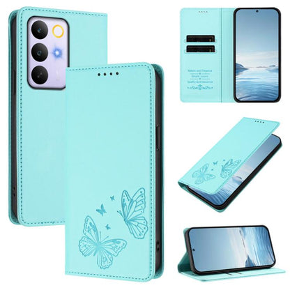 Strong Magnetic Dual Butterfly RFID Vegan Leather Phone Case, For Realme 16T 5G, For Realme C85 5G / C83 5G / 15x 5G India, For Realme P4 Power 5G, For Realme Note 80 4G, For Realme 16 5G, For Realme 16 Pro+ 5G, For Realme 16 Pro 5G                    ...