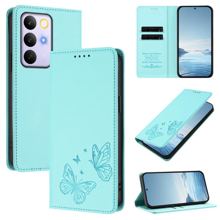 Strong Magnetic Dual Butterfly RFID Vegan Leather Phone Case, For Realme C71 India / Note 70 / Narzo 7T 4G, For Realme C85 Pro 4G, For Realme P4 Pro 5G, For Realme P4 5G, For Realme 15T 5G, For Realme C63 4G / C61 / C61 India / Note 60                 ...