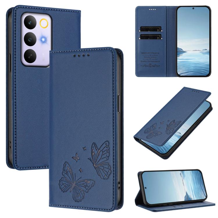 Strong Magnetic Dual Butterfly RFID Vegan Leather Phone Case, For Realme C71 India / Note 70 / Narzo 7T 4G, For Realme C85 Pro 4G, For Realme P4 Pro 5G, For Realme P4 5G, For Realme 15T 5G, For Realme C63 4G / C61 / C61 India / Note 60                 ...