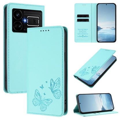 Strong Magnetic Dual Butterfly RFID Vegan Leather Phone Case, For Realme C53 / C53 India / C51 / Note 50, For Realme 11 5G / 11x / C67 5G / Narzo 60x, For Realme 11 4G, For Realme GT5 / GT5 240W, For Realme Narzo 60 Pro, For Realme C65 4G              ...