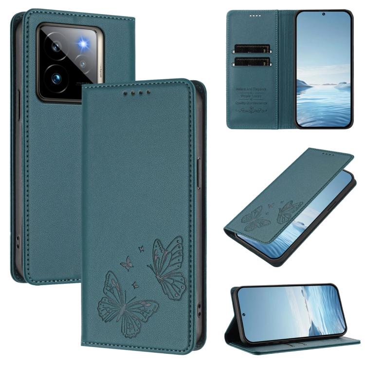 Strong Magnetic Dual Butterfly RFID Vegan Leather Phone Case, For Realme GT7 Pro / GT7 Pro Racing, For Realme C63 5G, For Realme 13 5G / 12 5G / 12x / 12x India, For Realme 13+, For Realme 13 4G / 12 4G / 12+ / Narzo 70 / P1                            ...