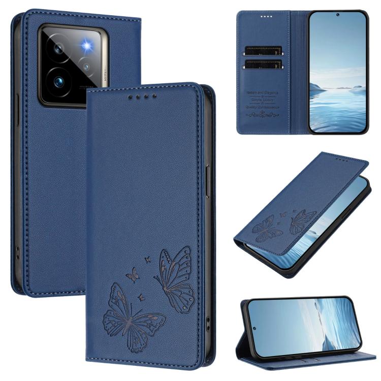 Strong Magnetic Dual Butterfly RFID Vegan Leather Phone Case, For Realme GT7 Pro / GT7 Pro Racing, For Realme C63 5G, For Realme 13 5G / 12 5G / 12x / 12x India, For Realme 13+, For Realme 13 4G / 12 4G / 12+ / Narzo 70 / P1                            ...
