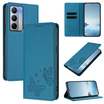 Strong Magnetic Dual Butterfly RFID Vegan Leather Phone Case, For Realme C75 5G / V70 / 14x Global, For Realme 14 Pro 5G India / Narzo 80 Pro, For Realme C75 4G / Narzo 80x / 14x India, For Realme Narzo 80x, For Realme 14 / 14T 5G / P3 5G              ...