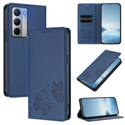 Strong Magnetic Dual Butterfly RFID Vegan Leather Phone Case, For Realme C75 5G / V70 / 14x Global, For Realme 14 Pro 5G India / Narzo 80 Pro, For Realme C75 4G / Narzo 80x / 14x India, For Realme Narzo 80x, For Realme 14 / 14T 5G / P3 5G              ...
