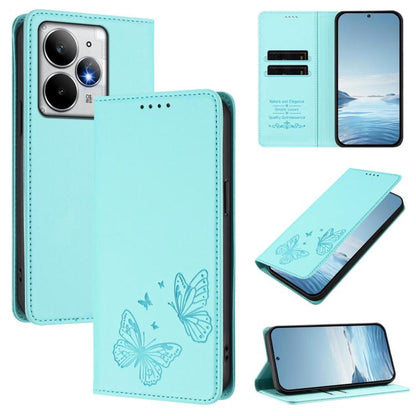 Strong Magnetic Dual Butterfly RFID Vegan Leather Phone Case, For Realme C71 India / Note 70 / Narzo 7T 4G, For Realme C85 Pro 4G, For Realme P4 Pro 5G, For Realme P4 5G, For Realme 15T 5G, For Realme C63 4G / C61 / C61 India / Note 60                 ...