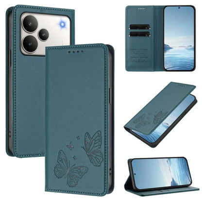 Strong Magnetic Dual Butterfly RFID Vegan Leather Phone Case, For Realme C71 India / Note 70 / Narzo 7T 4G, For Realme C85 Pro 4G, For Realme P4 Pro 5G, For Realme P4 5G, For Realme 15T 5G, For Realme C63 4G / C61 / C61 India / Note 60                 ...