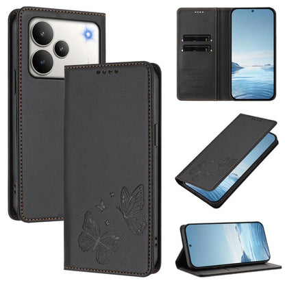 Strong Magnetic Dual Butterfly RFID Vegan Leather Phone Case, For Realme C71 India / Note 70 / Narzo 7T 4G, For Realme C85 Pro 4G, For Realme P4 Pro 5G, For Realme P4 5G, For Realme 15T 5G, For Realme C63 4G / C61 / C61 India / Note 60                 ...