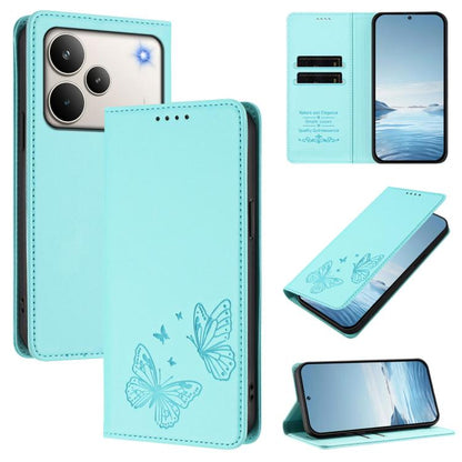 Strong Magnetic Dual Butterfly RFID Vegan Leather Phone Case, For Realme C71 India / Note 70 / Narzo 7T 4G, For Realme C85 Pro 4G, For Realme P4 Pro 5G, For Realme P4 5G, For Realme 15T 5G, For Realme C63 4G / C61 / C61 India / Note 60                 ...