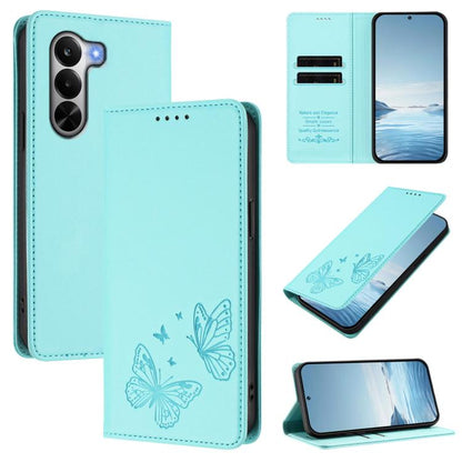 Strong Magnetic Dual Butterfly RFID Vegan Leather Phone Case, For Realme 16T 5G, For Realme C85 5G / C83 5G / 15x 5G India, For Realme P4 Power 5G, For Realme Note 80 4G, For Realme 16 5G, For Realme 16 Pro+ 5G, For Realme 16 Pro 5G                    ...