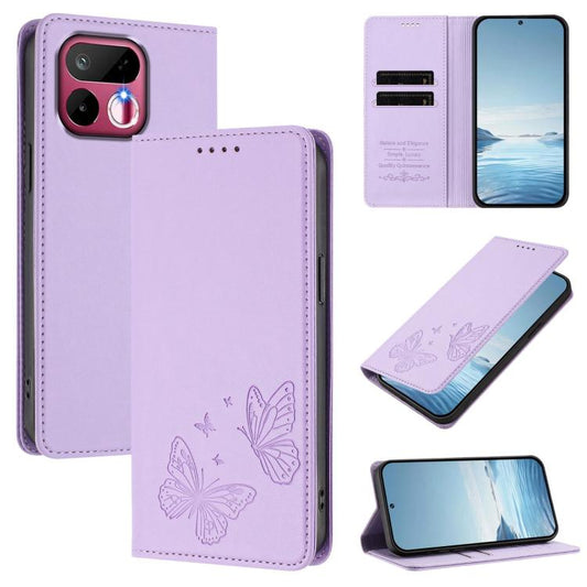 Strong Magnetic Dual Butterfly RFID Vegan Leather Phone Case, For Realme 16T 5G, For Realme C85 5G / C83 5G / 15x 5G India, For Realme P4 Power 5G, For Realme Note 80 4G, For Realme 16 5G, For Realme 16 Pro+ 5G, For Realme 16 Pro 5G                    ...