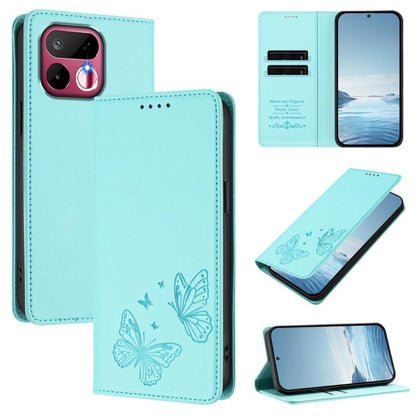 Strong Magnetic Dual Butterfly RFID Vegan Leather Phone Case, For Realme 16T 5G, For Realme C85 5G / C83 5G / 15x 5G India, For Realme P4 Power 5G, For Realme Note 80 4G, For Realme 16 5G, For Realme 16 Pro+ 5G, For Realme 16 Pro 5G                    ...
