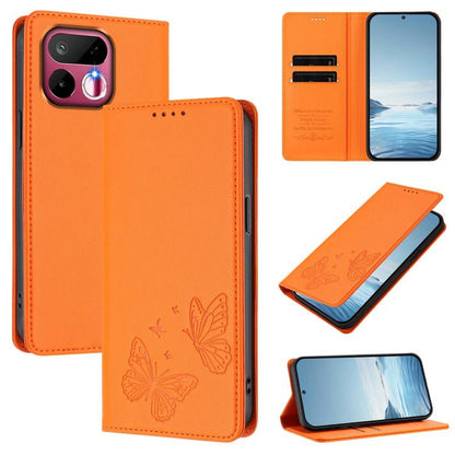 Strong Magnetic Dual Butterfly RFID Vegan Leather Phone Case, For Realme 16T 5G, For Realme C85 5G / C83 5G / 15x 5G India, For Realme P4 Power 5G, For Realme Note 80 4G, For Realme 16 5G, For Realme 16 Pro+ 5G, For Realme 16 Pro 5G                    ...