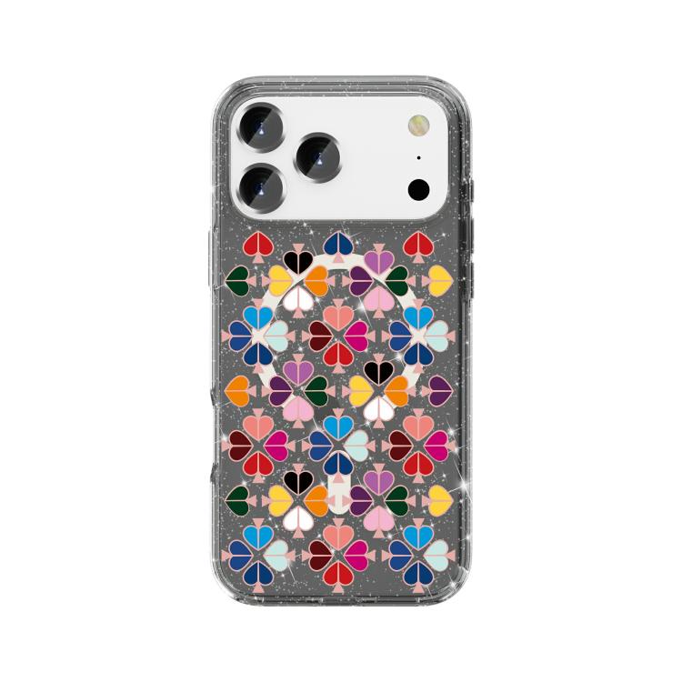 Glittering Crystal Red Heart Pattern Magnetic Phone Case, For iPhone 18 Pro / 17 Pro, For iPhone 18 Pro Max / 17 Pro Max