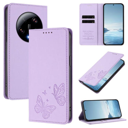Strong Magnetic Dual Butterfly RFID Vegan Leather Phone Case, For Xiaomi Poco F6 Pro / Redmi K70 / K70 Pro, For Xiaomi Poco X6 Neo, For Xiaomi Poco X6 Pro, For Xiaomi 14 Ultra, For Xiaomi 14 Pro, For Xiaomi 14, For Xiaomi 13T / 13T Pro / Redmi K60 Ultr...