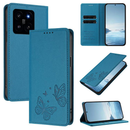 Strong Magnetic Dual Butterfly RFID Vegan Leather Phone Case, For Xiaomi Poco F6 Pro / Redmi K70 / K70 Pro, For Xiaomi Poco X6 Neo, For Xiaomi Poco X6 Pro, For Xiaomi 14 Ultra, For Xiaomi 14 Pro, For Xiaomi 14, For Xiaomi 13T / 13T Pro / Redmi K60 Ultr...