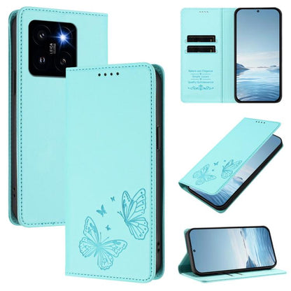 Strong Magnetic Dual Butterfly RFID Vegan Leather Phone Case, For Xiaomi Poco F6 Pro / Redmi K70 / K70 Pro, For Xiaomi Poco X6 Neo, For Xiaomi Poco X6 Pro, For Xiaomi 14 Ultra, For Xiaomi 14 Pro, For Xiaomi 14, For Xiaomi 13T / 13T Pro / Redmi K60 Ultr...