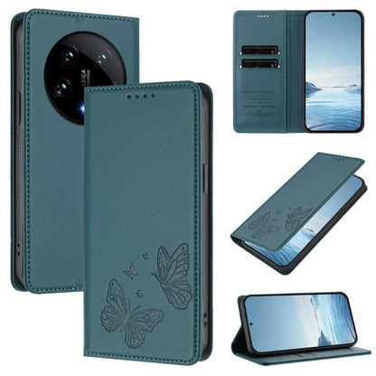 Strong Magnetic Dual Butterfly RFID Vegan Leather Phone Case, For Xiaomi Poco F6 Pro / Redmi K70 / K70 Pro, For Xiaomi Poco X6 Neo, For Xiaomi Poco X6 Pro, For Xiaomi 14 Ultra, For Xiaomi 14 Pro, For Xiaomi 14, For Xiaomi 13T / 13T Pro / Redmi K60 Ultr...