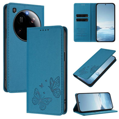 Strong Magnetic Dual Butterfly RFID Vegan Leather Phone Case, For Xiaomi Poco X7 5G / Redmi Note 14 Pro 5G, For Xiaomi 15 Ultra, For Xiaomi Poco X7 Pro 5G, For Xiaomi Poco M7 Pro 5G / Redmi Note 14 5G, For Xiaomi 15 Pro, For Xiaomi 15, For Xiaomi 14T P...