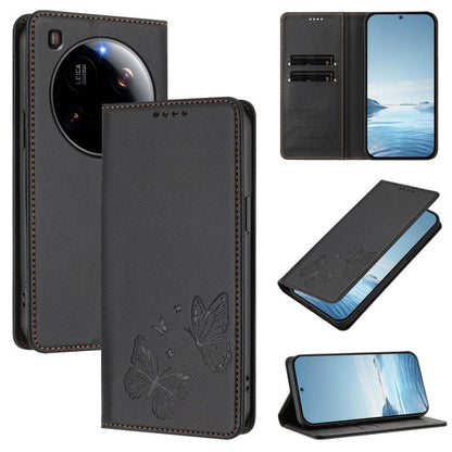 Strong Magnetic Dual Butterfly RFID Vegan Leather Phone Case, For Xiaomi Poco X7 5G / Redmi Note 14 Pro 5G, For Xiaomi 15 Ultra, For Xiaomi Poco X7 Pro 5G, For Xiaomi Poco M7 Pro 5G / Redmi Note 14 5G, For Xiaomi 15 Pro, For Xiaomi 15, For Xiaomi 14T P...