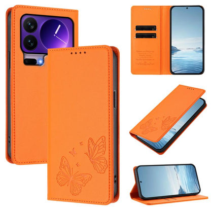 Strong Magnetic Dual Butterfly RFID Vegan Leather Phone Case, For Xiaomi 17 Max 5G, For Xiaomi 17T Pro 5G, For Xiaomi Poco X8 Pro 5G / Redmi Turbo 5 5G, For Xiaomi 17 Ultra, For Xiaomi Poco F8 Ultra 5G / Redmi K90 Pro Max                               ...