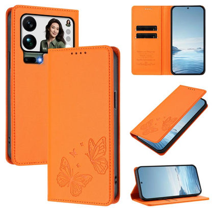 Strong Magnetic Dual Butterfly RFID Vegan Leather Phone Case, For Xiaomi 17 Max 5G, For Xiaomi 17T Pro 5G, For Xiaomi Poco X8 Pro 5G / Redmi Turbo 5 5G, For Xiaomi 17 Ultra, For Xiaomi Poco F8 Ultra 5G / Redmi K90 Pro Max                               ...