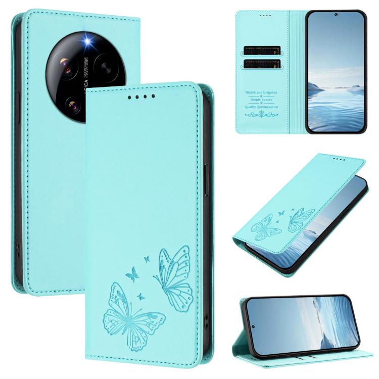 Strong Magnetic Dual Butterfly RFID Vegan Leather Phone Case, For Xiaomi 17 Max 5G, For Xiaomi 17T Pro 5G, For Xiaomi Poco X8 Pro 5G / Redmi Turbo 5 5G, For Xiaomi 17 Ultra, For Xiaomi Poco F8 Ultra 5G / Redmi K90 Pro Max                               ...