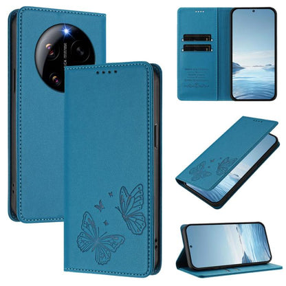 Strong Magnetic Dual Butterfly RFID Vegan Leather Phone Case, For Xiaomi 17 Max 5G, For Xiaomi 17T Pro 5G, For Xiaomi Poco X8 Pro 5G / Redmi Turbo 5 5G, For Xiaomi 17 Ultra, For Xiaomi Poco F8 Ultra 5G / Redmi K90 Pro Max                               ...
